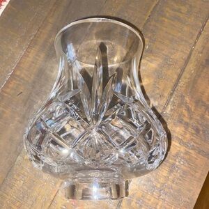 Vintage 1pc. Hurricane Lantern lead crystal glass